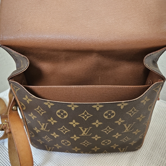 AUTHENTIC LOUIS VUITTON Cartouchiere GM Monogram Shoulder Bag - Picture 15 of 16